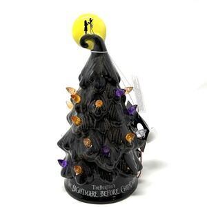 Tim Burton's The Nightmare Before Christmas Ceramic Halloween Light-Up Tree‎